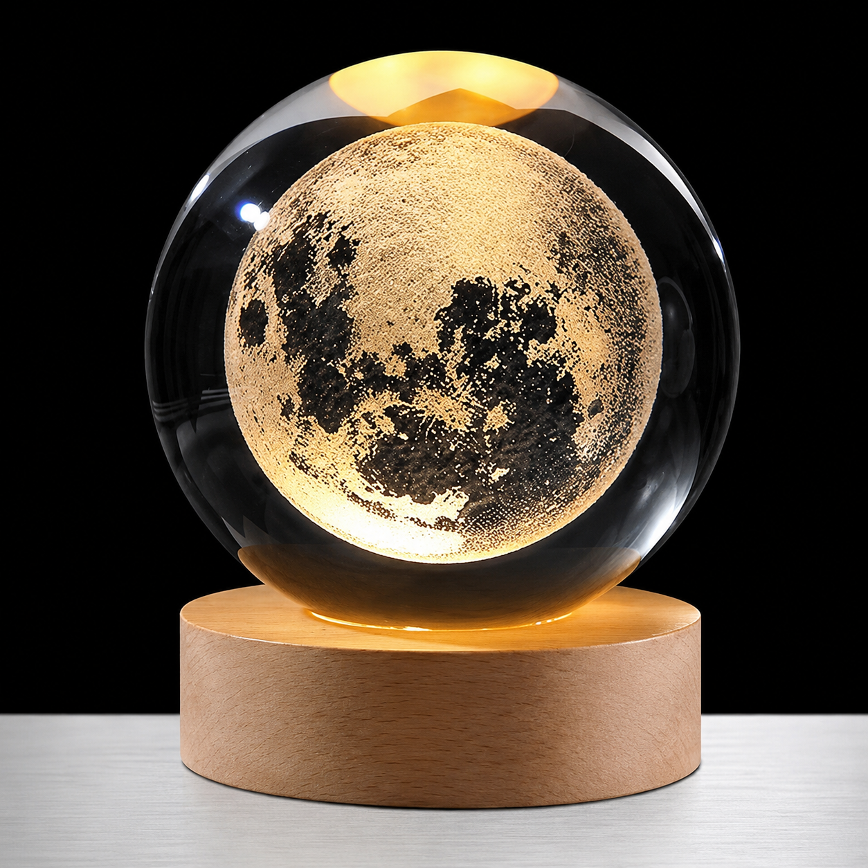 3D Crystal Moon Lamp Ball